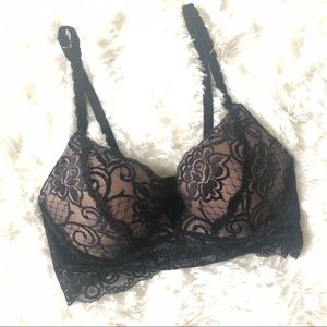 NWOT Black Lace Bra